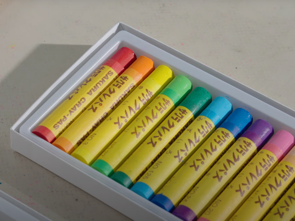 Sakura Cray-Pas - Set of 12 — Libraries and Archives Paper